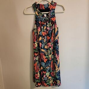 LaRoque Floral Halter Dress - Size Large (10/12) - Like New! Flowy Swing